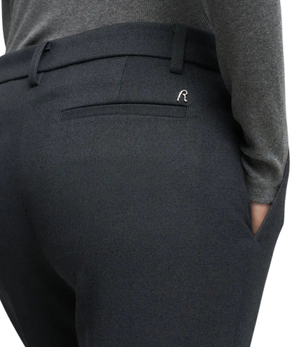 Replay Pantaloni Cropped Slim Fit W8170.000.52842 Grigio Scuro Melange 