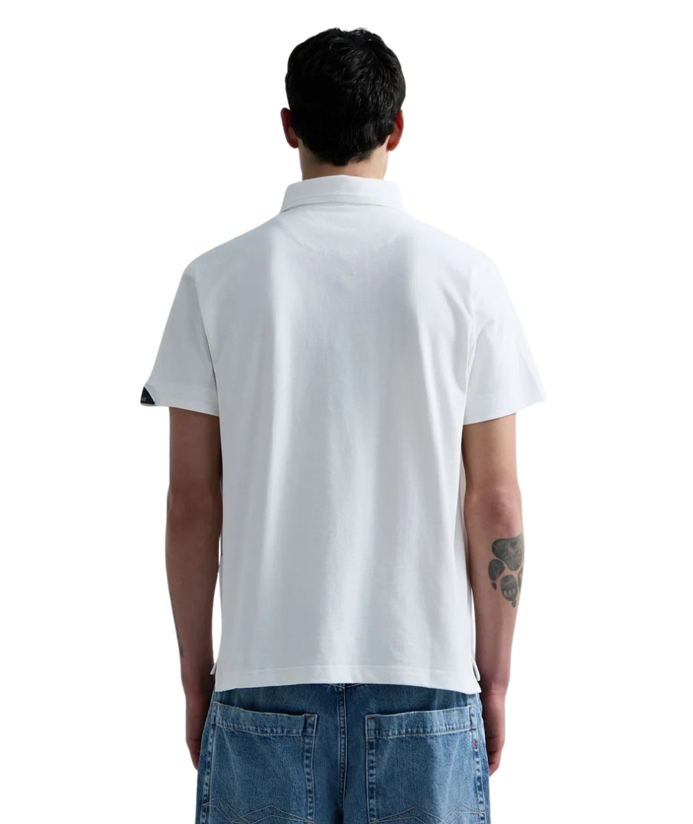 Replay Polo a Maniche Corte in Piquet M3431.000.21868 Bianco