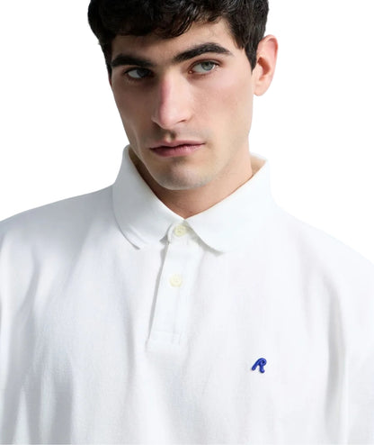 Replay Polo a Maniche Corte in Piquet M3431.000.21868 Bianco