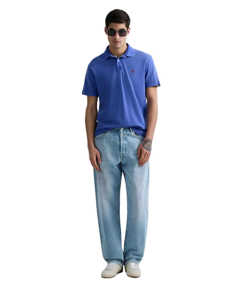 Replay Polo in Cotone Piquet M3431A.000.22696M Blu Royal