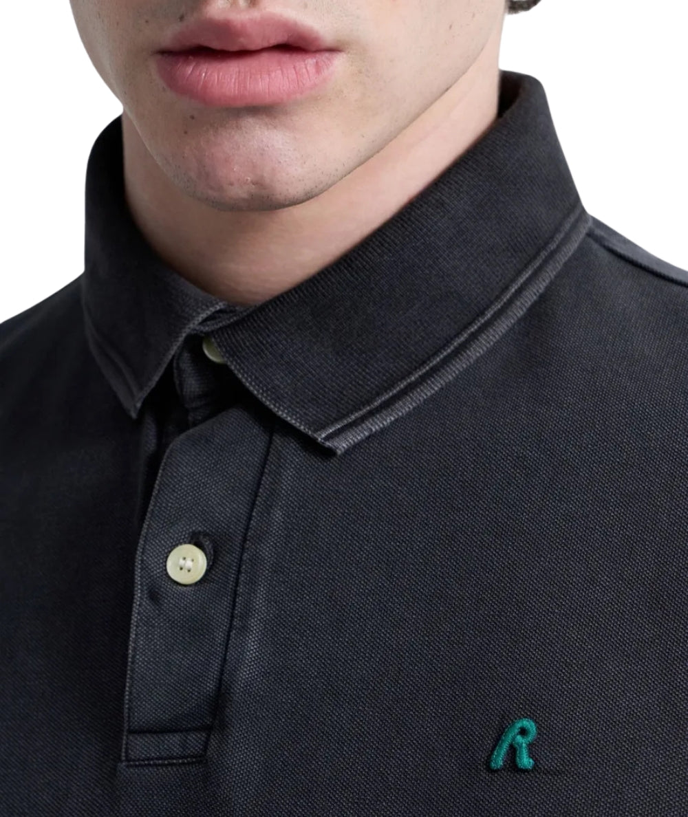 Replay Polo in Cotone Piquet M3431A.000.22696M Nero