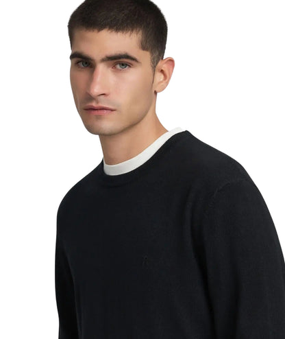 Replay Pullover Girocollo Misto Lana UK4854.000.G21901 Nero