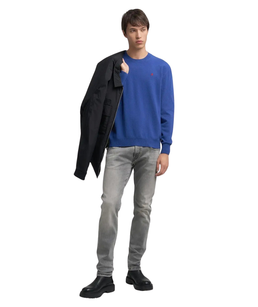 Replay Pullover Girocollo UK4852.000.G22726S Blu Elettrico