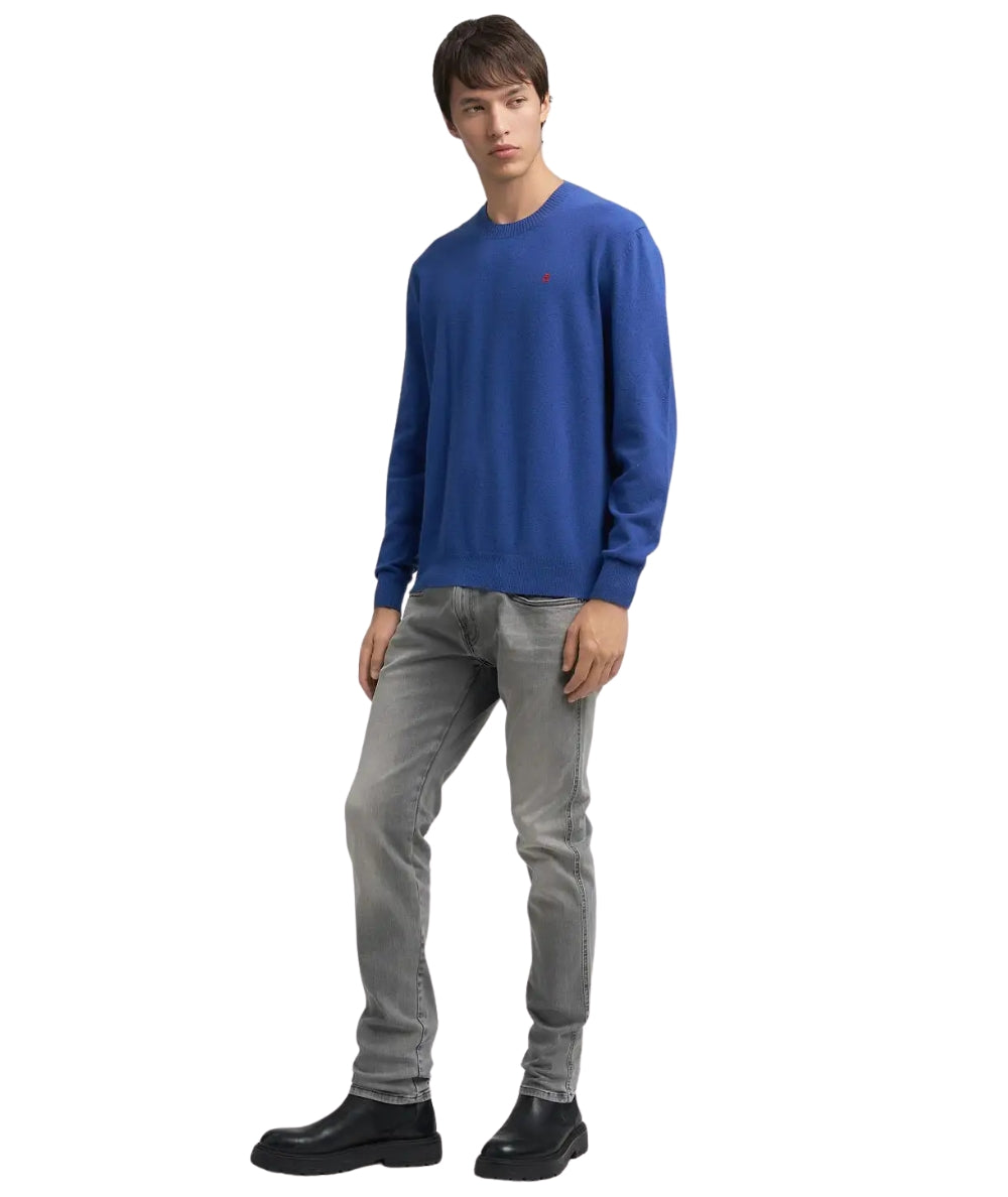 Replay Pullover Girocollo UK4852.000.G22726S Blu Elettrico