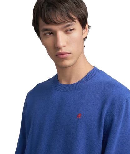 Replay Pullover Girocollo UK4852.000.G22726S Blu Elettrico