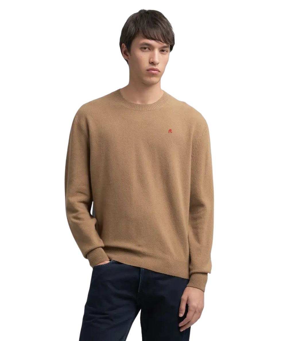 Replay Pullover Girocollo  UK4852.000.G22726S Cammello