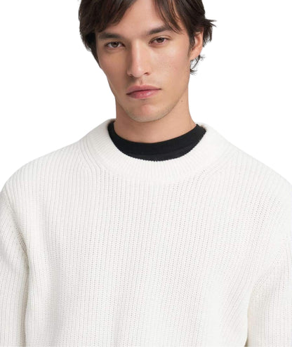 Replay Pullover Girocollo a Costine UK4722.000.G23788 Bianco