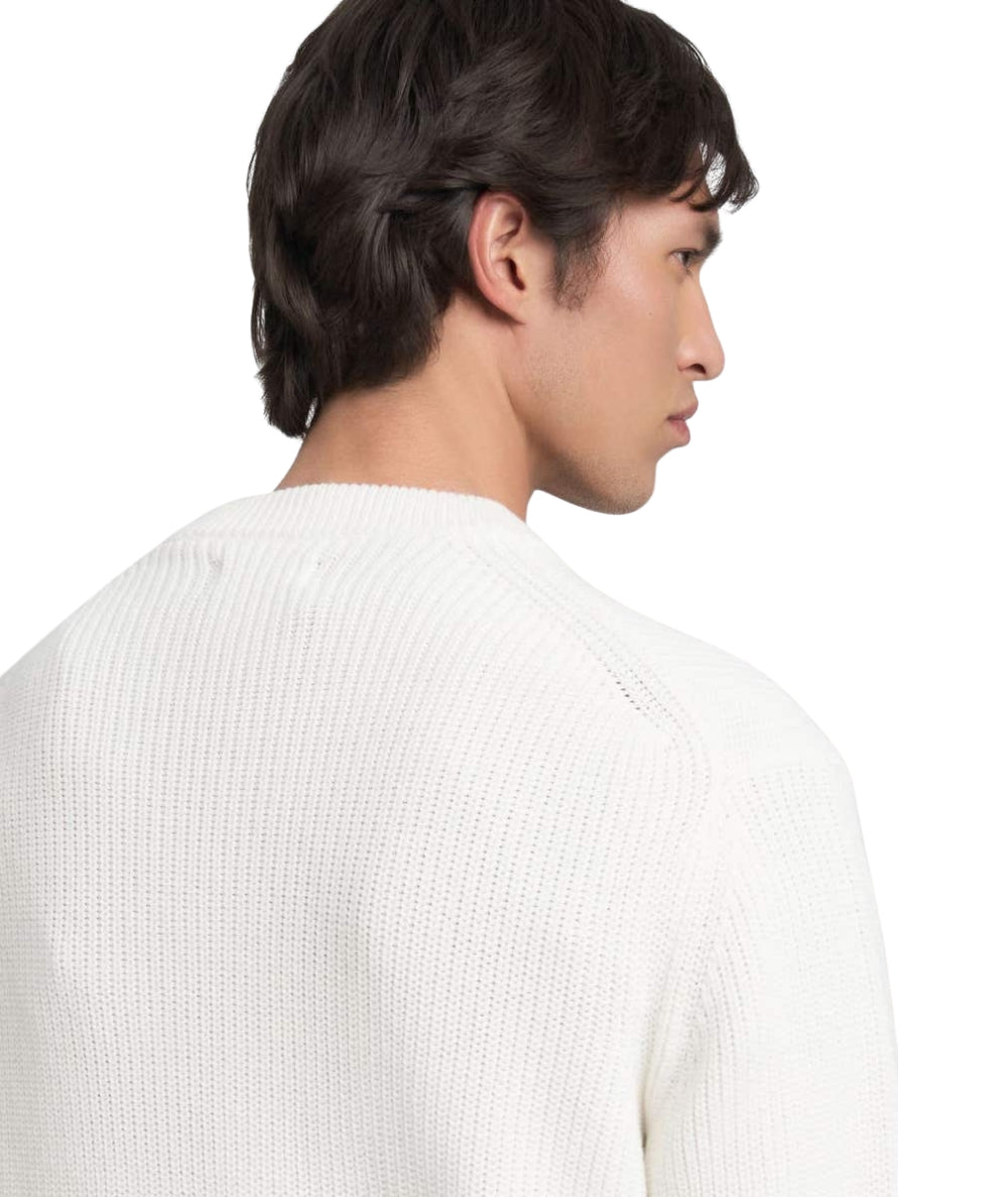 Replay Pullover Girocollo a Costine UK4722.000.G23788 Bianco