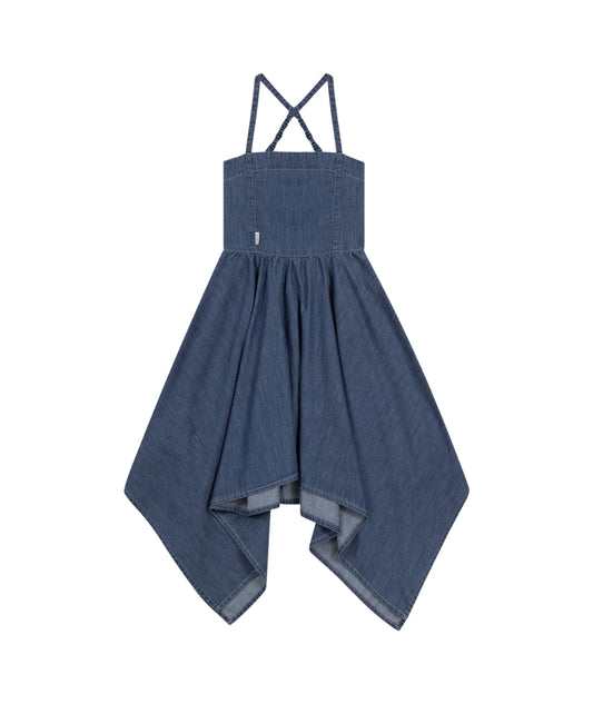 Replay & Sons Abito con Spalline Sottili in Denim SG3251.050.774286 Blu Denim