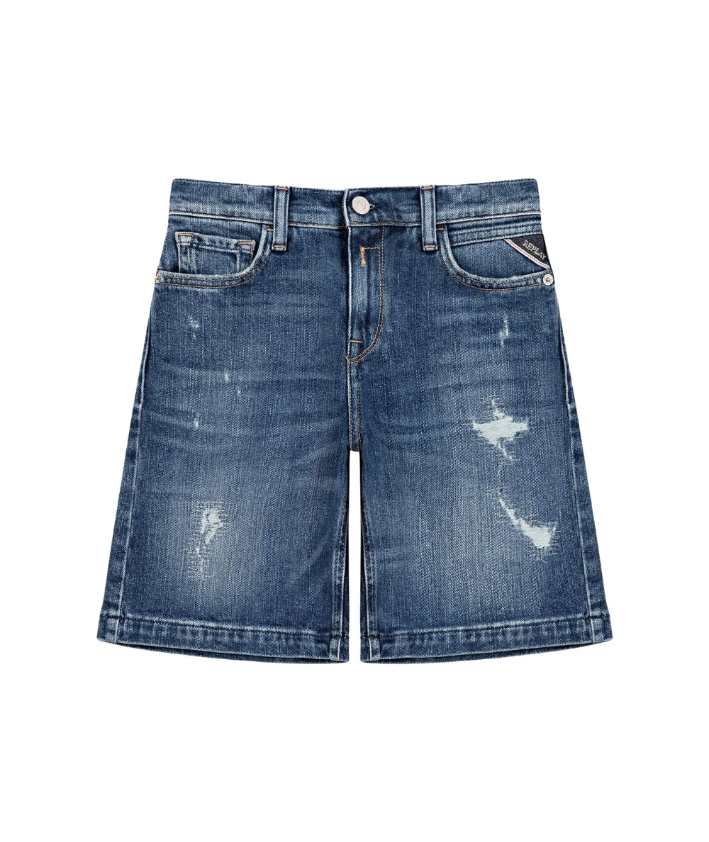 Replay & Sons Bermuda Cinque Tasche in Denim SB9555.050.915408 Denim Medio
