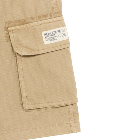 Replay & Sons Bermuda Con Tasche in Cotone SB9552.050.85552G Beige
