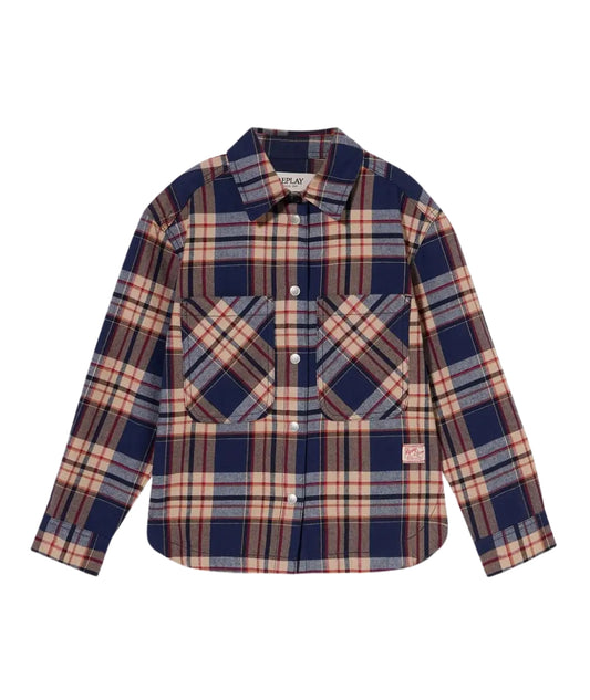 Replay & Sons Camicia Check in Cotone SG1087.050.52856 Multicolore