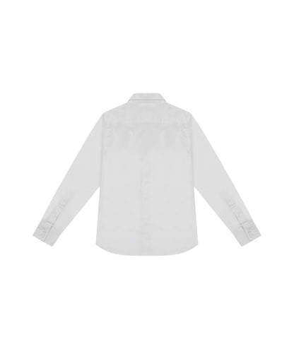 Replay & Sons Camicia con Maniche Lunge in Popeline SB1130.050.80279A Bianco