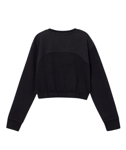 Replay & Sons Felpa Cropped SG2439.050.23430 Nero