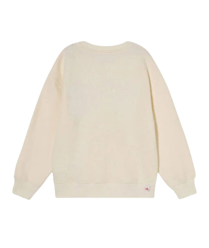 Replay & Sons Felpa Girocollo con Stampa SB2077.050.23972 Bianco Latte