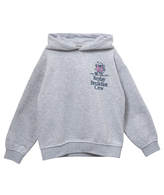 Replay & Sons Felpa con Cappuccio SG2441.050.23706 Grigio Melange