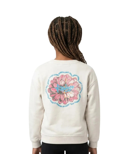 Replay & Sons Felpa con Stampa in Misto Cotone SG2134.053.24078 Bianco