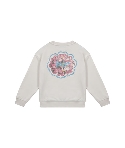 Replay & Sons Felpa con Stampa in Misto Cotone SG2134.053.24078 Bianco