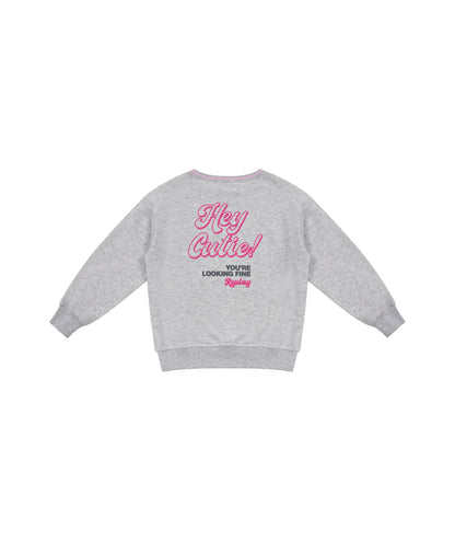 Replay & Sons Felpa con Stampe in Misto Cotone SG2138.050.24078 Grigio Melange