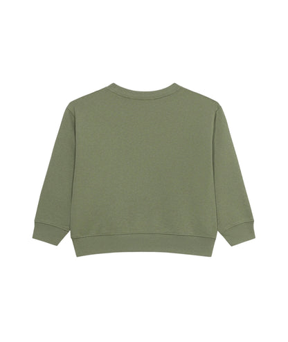 Replay & Sons Felpa con logo in Misto Cotone SB2075.052.24078 Verde Oliva