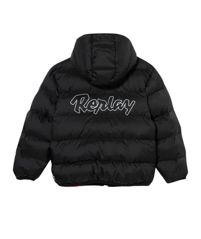 Replay & Sons Giacca Reversibile con Cappuccio  SB8220.050.89122 Nero Rosso