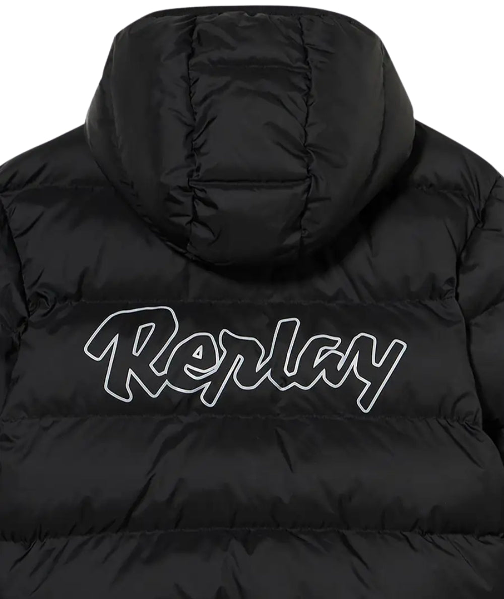 Replay & Sons Giacca Reversibile con Cappuccio  SB8220.050.89122 Nero Rosso