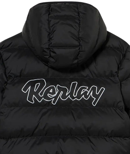 Replay & Sons Giacca Reversibile con Cappuccio  SB8220.050.89122 Nero Rosso