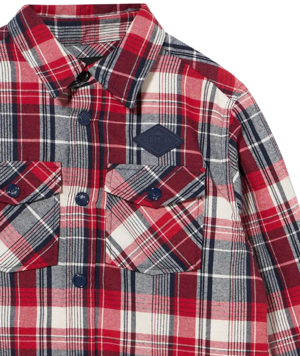 Replay & Sons Giubbino SB8219.050.52838 Bianco Blu Rosso