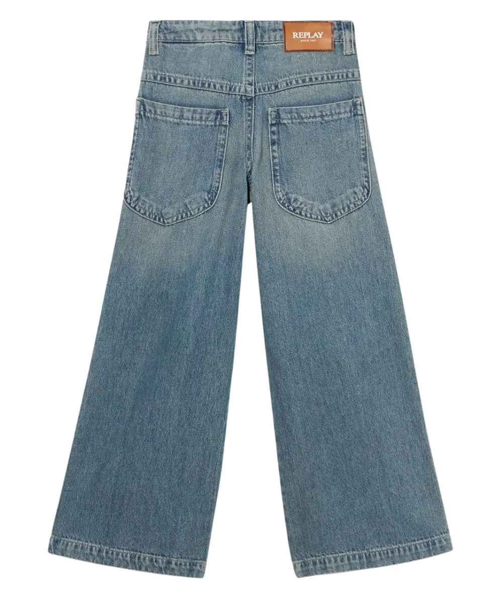 Replay & Sons Jeans Isodhe Wide Leg SG9450.050.762355 Denim Chiaro