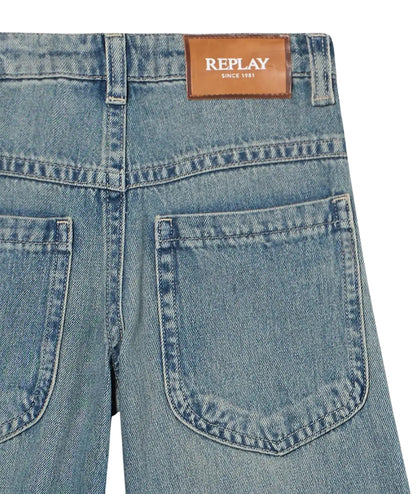 Replay & Sons Jeans Isodhe Wide Leg SG9450.050.762355 Denim Chiaro