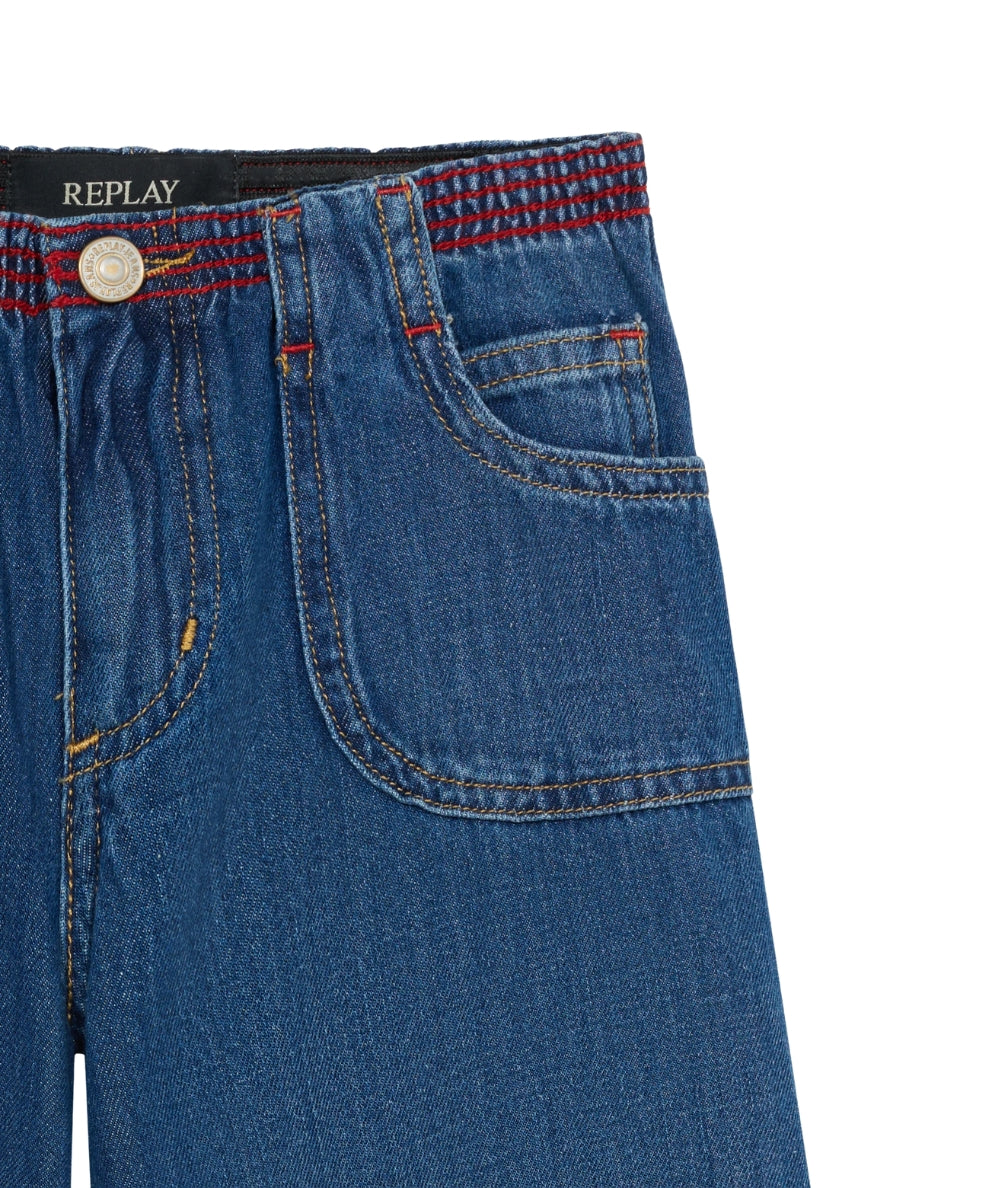 Replay & Sons Jeans Wide Leg in Denim Aidyna SG9457.050.898460 Denim Scuro