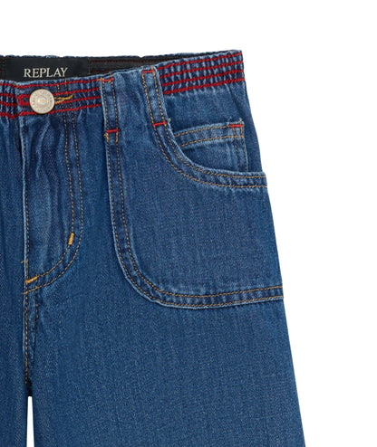 Replay & Sons Jeans Wide Leg in Denim Aidyna SG9457.050.898460 Denim Scuro