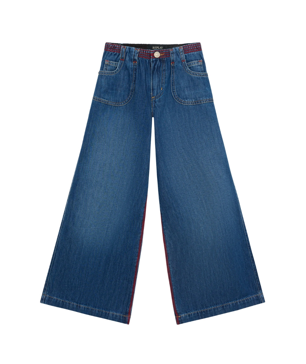 Replay & Sons Jeans Wide Leg in Denim Aidyna SG9457.050.898460 Denim Scuro