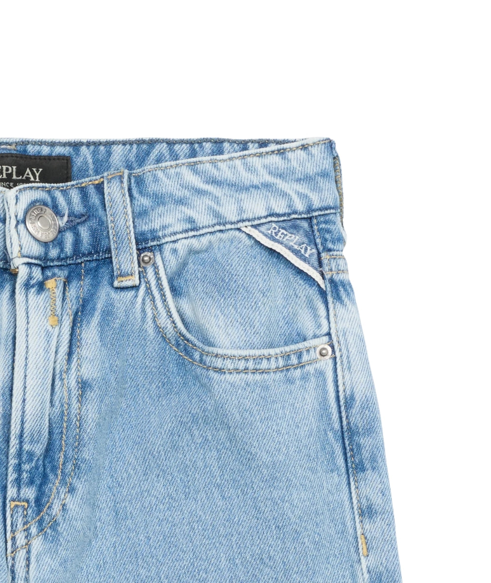 Replay & Sons Jeans con Tasche in cotone Cripy SG9462.050.762461 Denim Chiaro