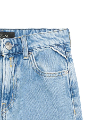 Replay & Sons Jeans con Tasche in cotone Cripy SG9462.050.762461 Denim Chiaro