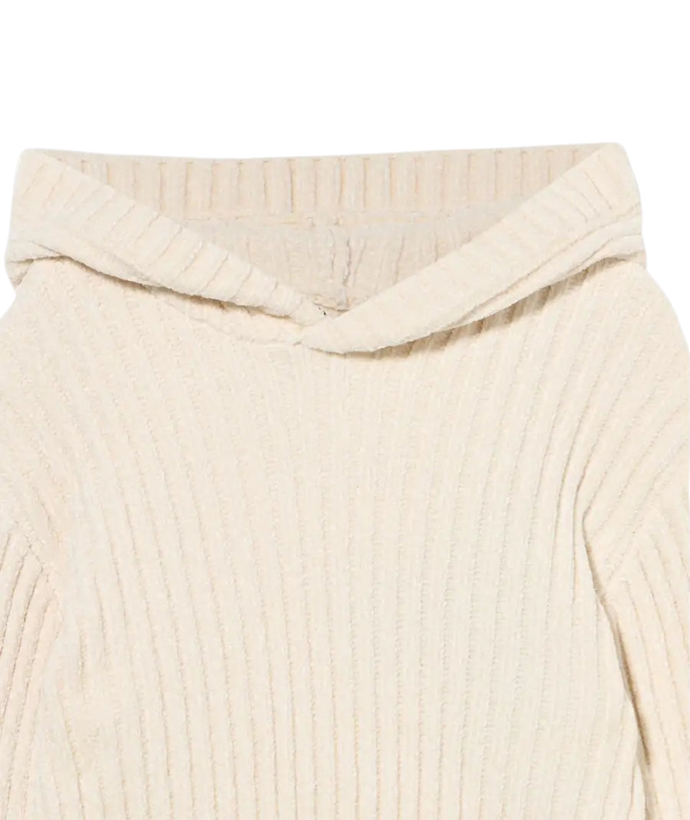 Replay & Sons Maglione con Cappuccio a Coste SG5323.050.G23730B Bianco