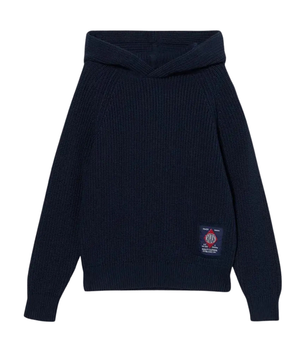 Replay & Sons Maglione con Stampa SB5305.050.G23138 Blu Scuro