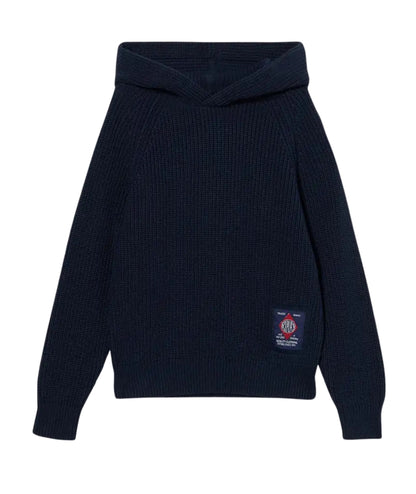 Replay & Sons Maglione con Stampa SB5305.050.G23138 Blu Scuro