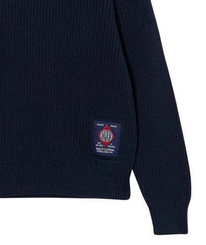 Replay & Sons Maglione con Stampa SB5305.050.G23138 Blu Scuro