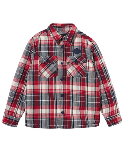 Replay & Sons Overshirt con Orsetto Interno SB8219.050.52838 Bianco Blu Rosso