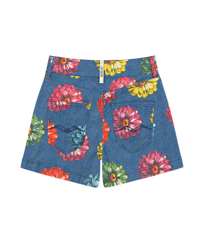 Replay & Sons Short con Fantasia Floreale in Gabardina SG9658.050.751263 Multicolore