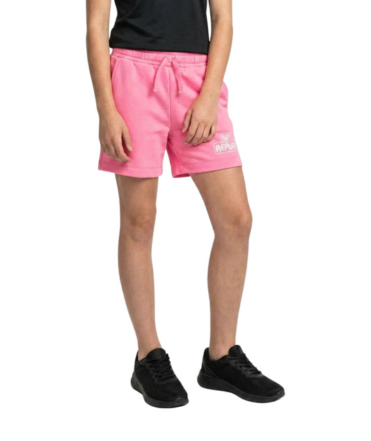 Replay & Sons Shorts con Tasche in Felpa SG9660.050.24080 Rosa Fluo