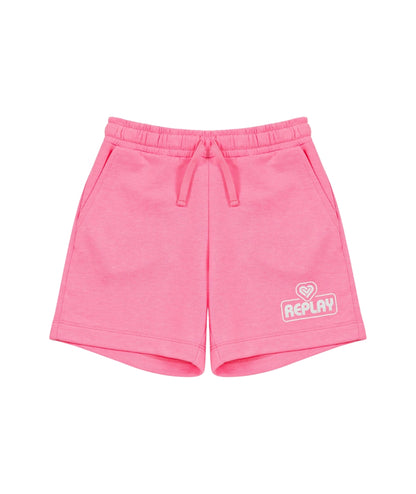 Replay & Sons Shorts con Tasche in Felpa SG9660.050.24080 Rosa Fluo