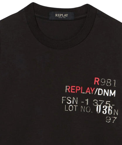 Replay & Sons T-shirt a Maniche Lunghe SB7128.050.23700 Nero