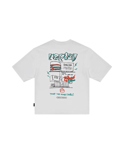 Replay & Sons T-shirt con Grafiche in Cotone SB7354.052.2660 Bianco