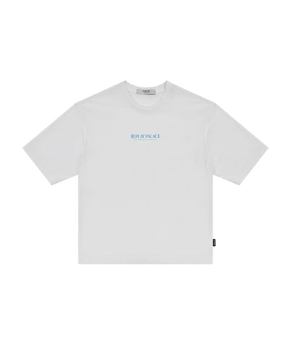 Replay & Sons T-shirt con Scritta in Cotone SB7357.052.2660 Bianco