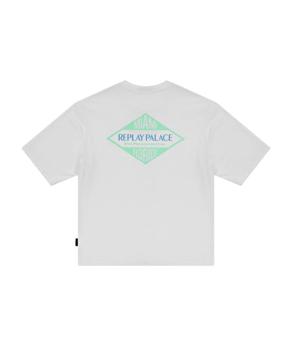 Replay & Sons T-shirt con Scritta in Cotone SB7357.052.2660 Bianco