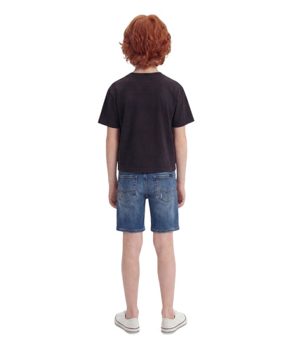 Replay & Sons T-shirt con Stampa in Cotone SB7358.052.2660M Nero Lavagna