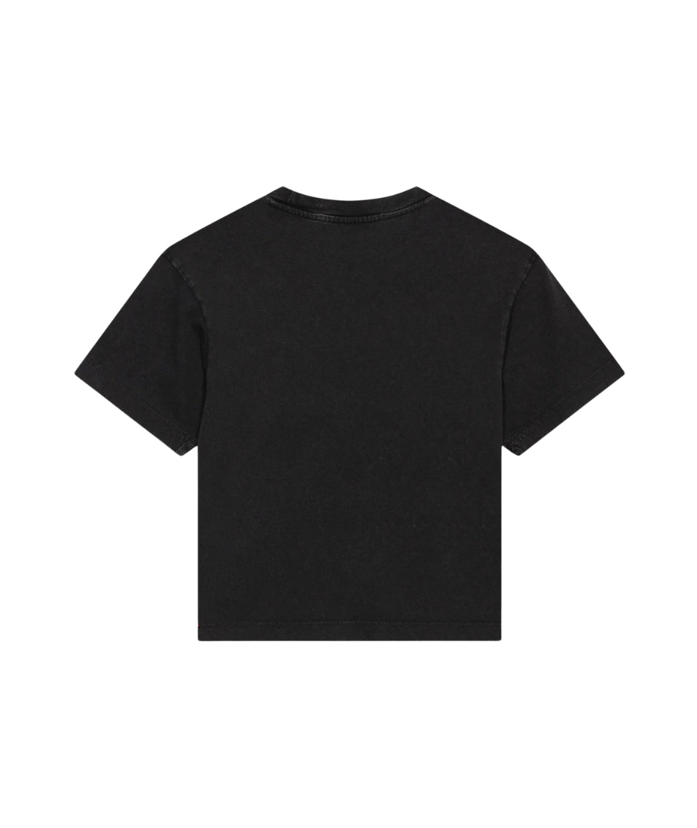Replay & Sons T-shirt con Stampa in Cotone SB7358.052.2660M Nero Lavagna