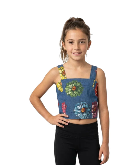 Replay & Sons Top Cropped in Fantasia Floreale SG1720.050.75123 Multicolore